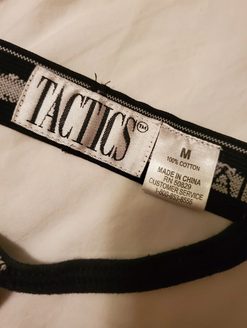 Mens Tactics Black Briefs with Branded Waistband